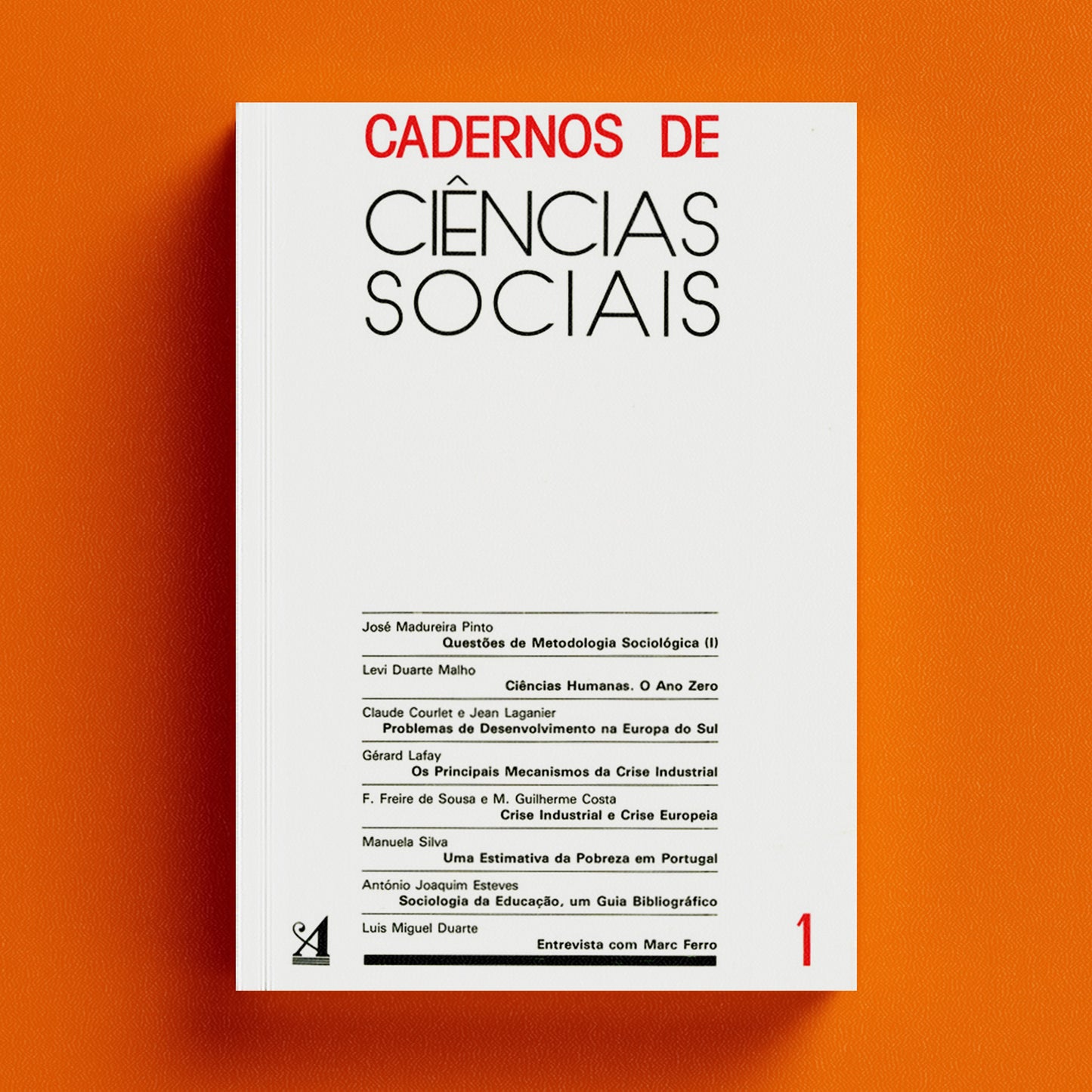 Cadernos das Ciências Sociais Nº1