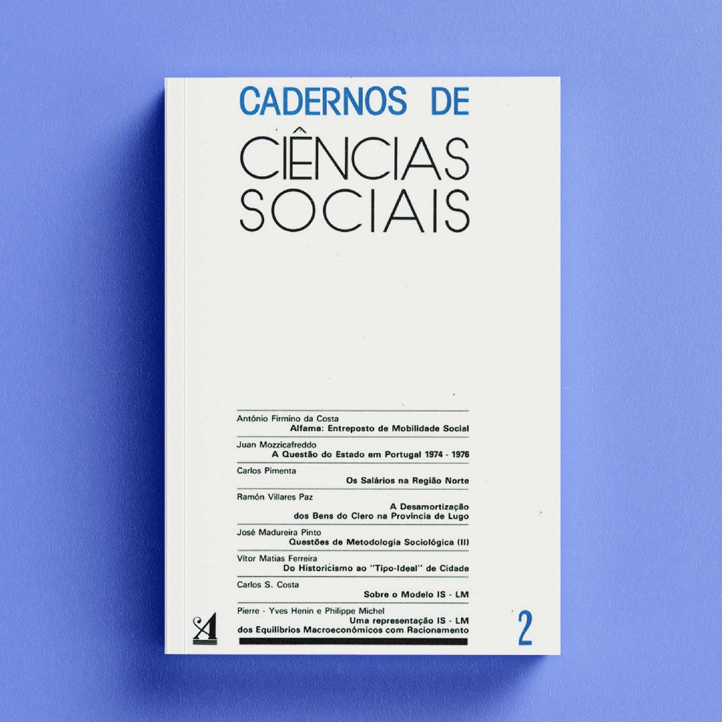 Cadernos das Ciências Sociais Nº2