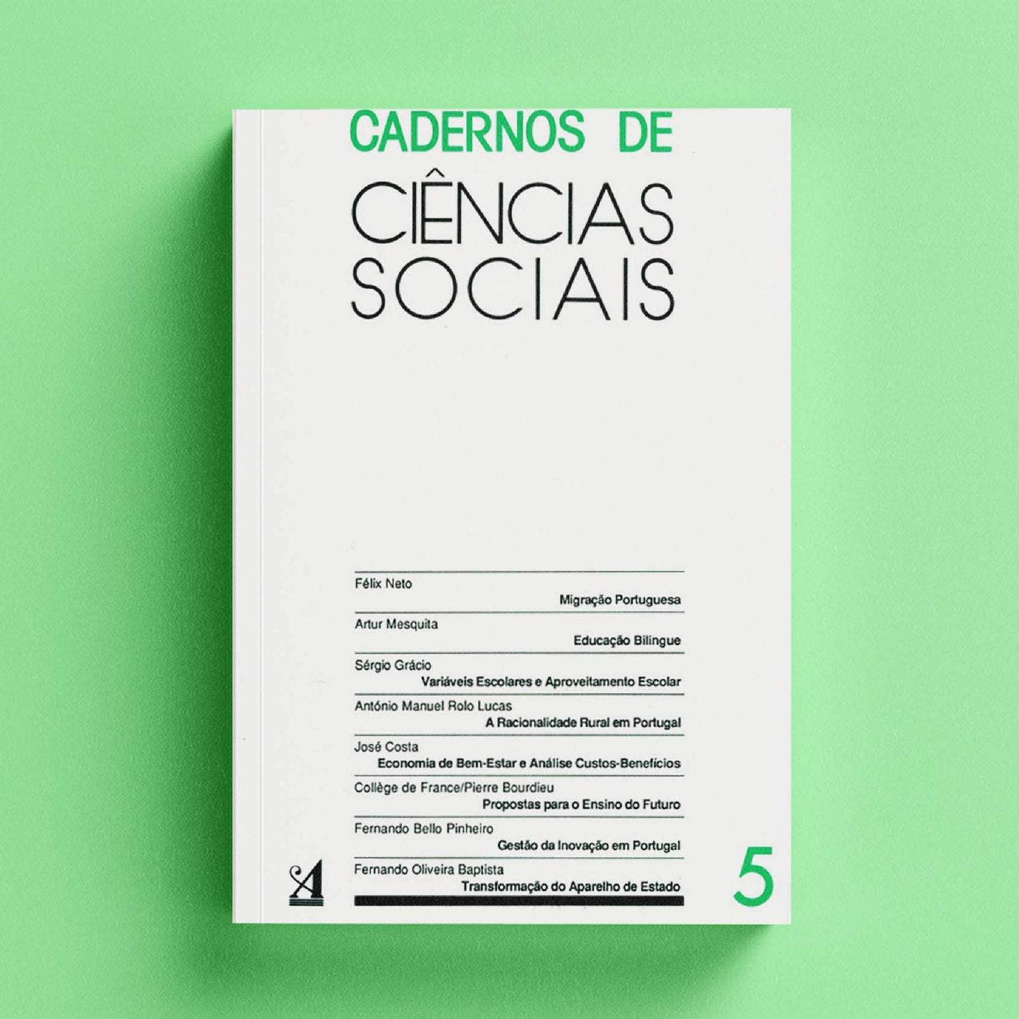 Cadernos das Ciências Sociais Nº5