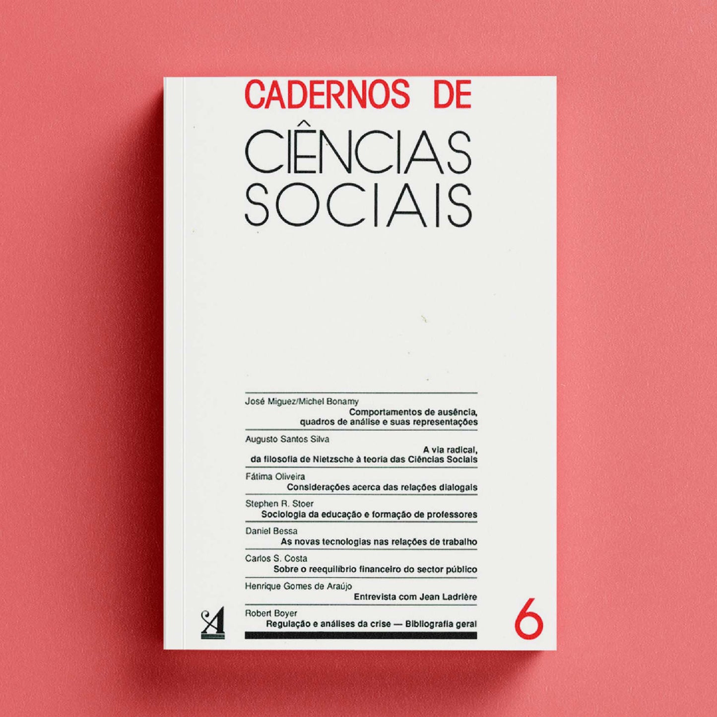 Cadernos das Ciências Sociais Nº6