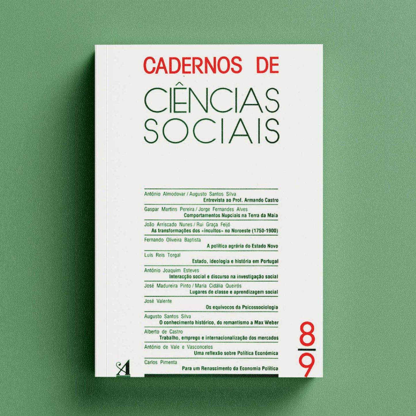 Cadernos das Ciências Sociais Nº8/9